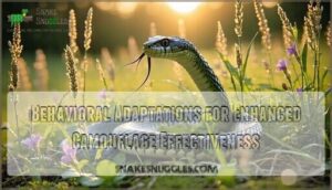 behavioral adaptations for enhanced camouflage effectiveness