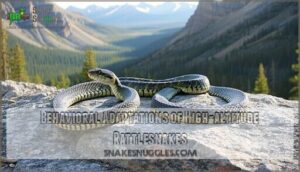 behavioral adaptations of high-altitude rattlesnakes