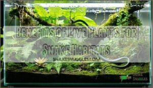 benefits of live plants for snake habitats