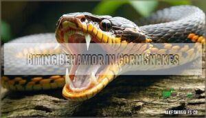 biting behavior in corn snakes