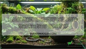 boa constrictor bioactive enclosure