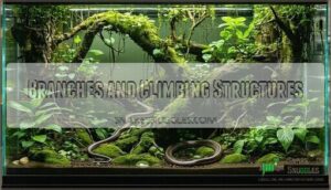 branches and climbing structures