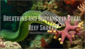 breathing and buoyancy in coral reef snakes