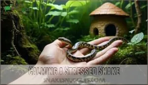 calming a stressed snake calming a stressed snake