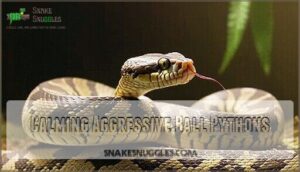 calming aggressive ball pythons