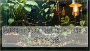 causes of bacterial infections in pet snakes