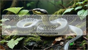 causes of respiratory infections in snakes