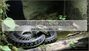 causes of stress in snakes
