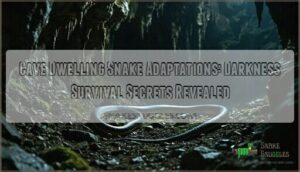 cave dwelling snake adaptations darkness