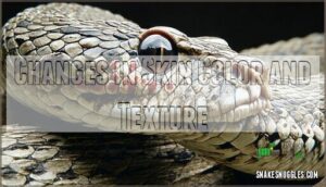 changes in skin color and texture