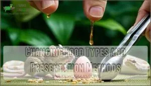 changing food types and presentation methods changing food types and presentation methods