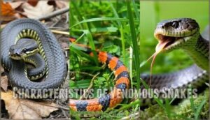 characteristics of venomous snakes