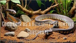 coco coir as a humidity-retentive substrate