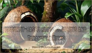 coconut-based hides: cocohuts and tarantula hides