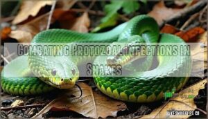 combating protozoal infections in snakes