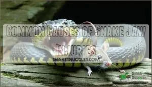 common causes of snake jaw injuries common causes of snake jaw injuries
