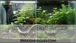common snake cage cleaning mistakes to avoid