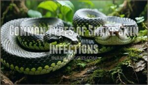 common types of snake skin infections