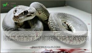 complications of dysecdysis in snakes