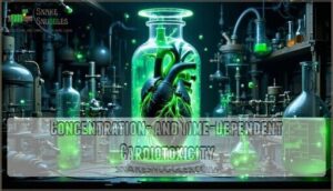 concentration- and time-dependent cardiotoxicity