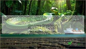 conservation challenges for island snake species