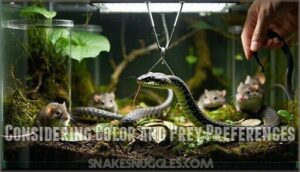 considering color and prey preferences