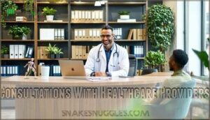 consultations with healthcare providers