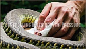 controlling bleeding with pressure