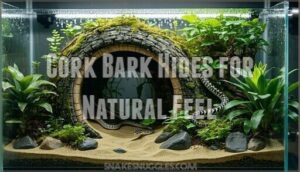 cork bark hides for natural feel