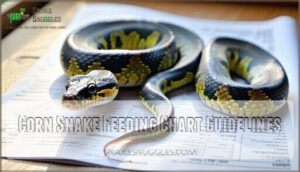 corn snake feeding chart guidelines