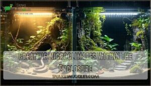 creating microclimates within the enclosure