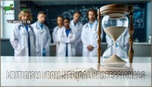 criticism from medical professionals