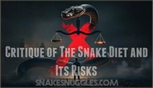 critique of the snake diet and its risks