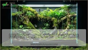 custom-built plastic terrariums