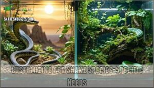 customizing for snake species-specific needs