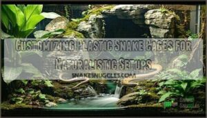 customizing plastic snake cages for naturalistic setups