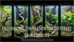 customizing ventilation for different snake species
