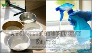 daily cleaning and disinfection routines