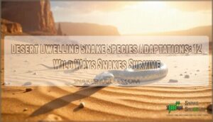 desert dwelling snake species adaptations