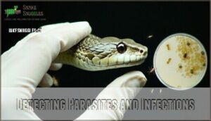 detecting parasites and infections