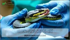 diagnosing mouth rot