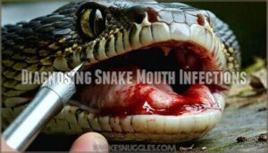 diagnosing snake mouth infections