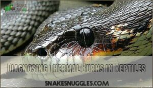 diagnosing thermal burns in reptiles