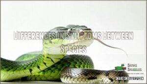differences in symptoms between species