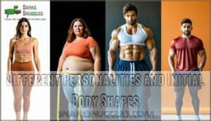different personalities and initial body shapes
