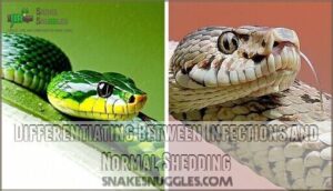 differentiating between infections and normal shedding
