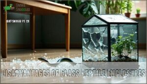 disadvantages of glass reptile enclosures