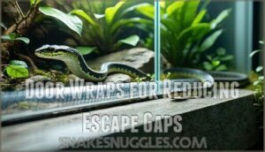 door wraps for reducing escape gaps