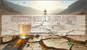 drinking urine is not a safe hydration method