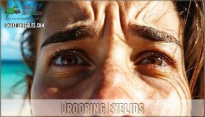 drooping eyelids